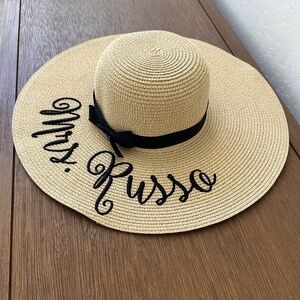 Mrs Russo Embroidered Sun Hat